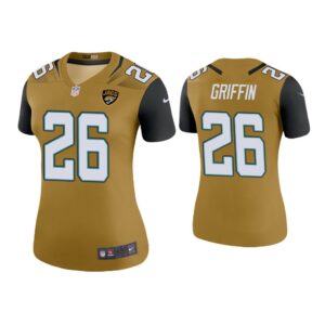 Women Color Rush Legend Shaquill Griffin Jacksonville Jaguars Gold Jersey