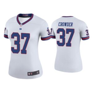 Women Color Rush Legend Tae Crowder New York Giants White Jersey