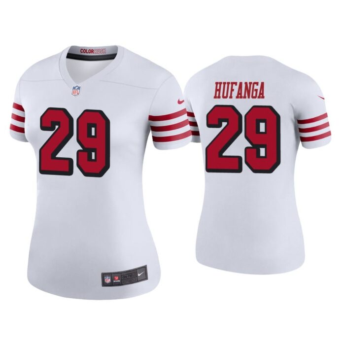 Women Color Rush Legend Talanoa Hufanga San Francisco 49ers White Jersey