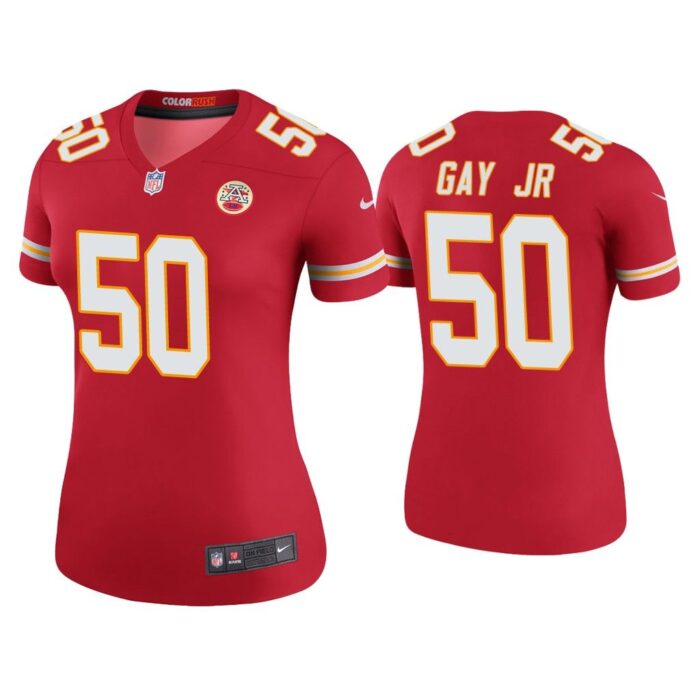 Women Color Rush Legend Willie Gay Jr. Kansas City Chiefs Red Jersey