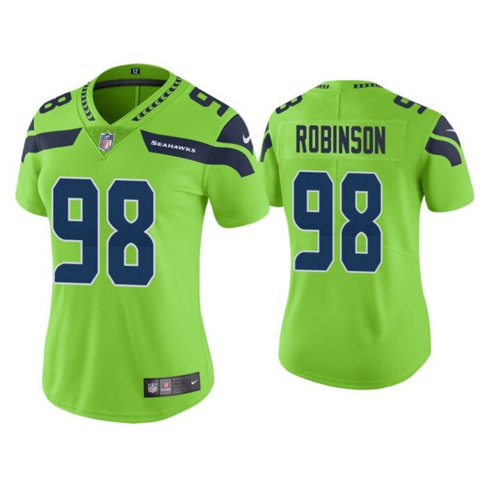 Women Color Rush Limited Alton Robinson Seattle Seahawks Green Jersey