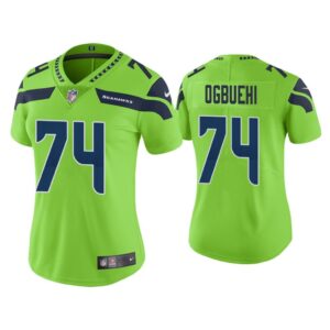 Women Color Rush Limited Cedric Ogbuehi Seattle Seahawks Green Jersey