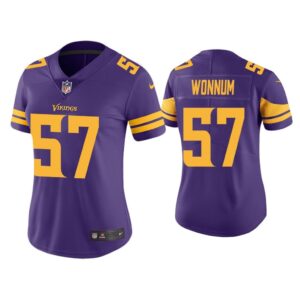 Women Color Rush Limited D.J. Wonnum Minnesota Vikings Purple Jersey