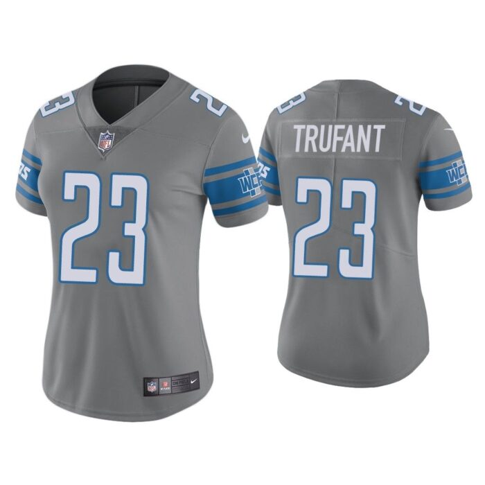 Women Color Rush Limited Desmond Trufant Detroit Lions Steel Jersey