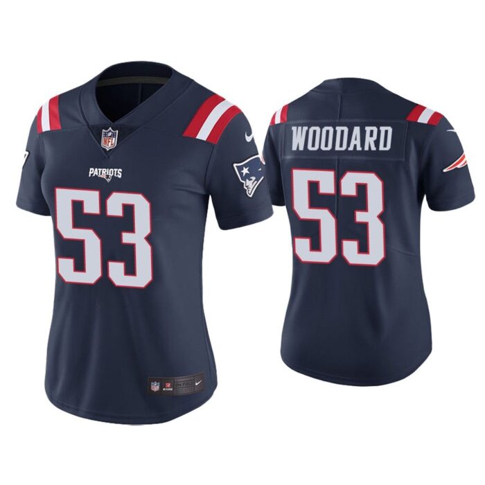 Women Color Rush Limited Dustin Woodard New England Patriots Navy Jersey