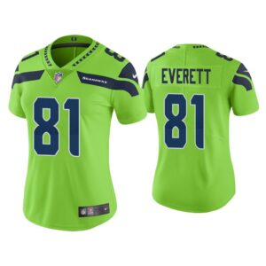 Women Color Rush Limited Gerald Everett Seattle Seahawks Green Jersey