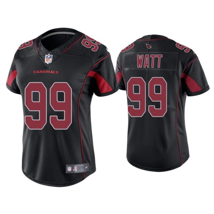 Women Color Rush Limited J.J. Watt Arizona Cardinals Black Jersey