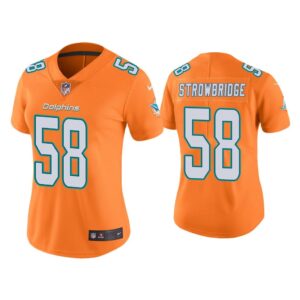 Women Color Rush Limited Jason Strowbridge Miami Dolphins Orange Jersey