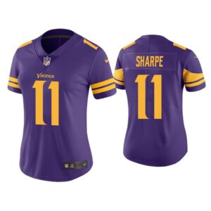 Women Color Rush Limited Tajae Sharpe Minnesota Vikings Purple Jersey