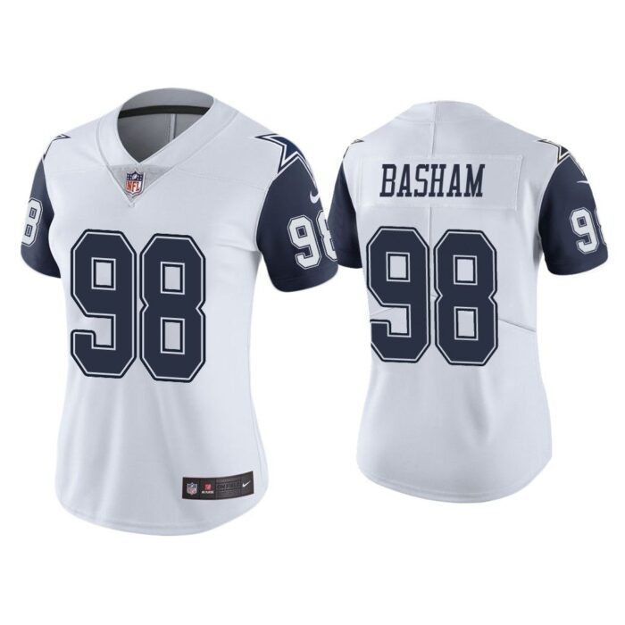 Women Color Rush Limited Tarell Basham Dallas Cowboys White Jersey