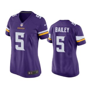 Women Dan Bailey #5 Minnesota Vikings Purple Game Jersey