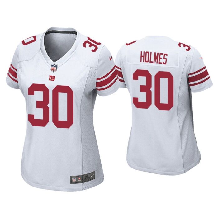 Women Darnay Holmes New York Giants White Game Jersey