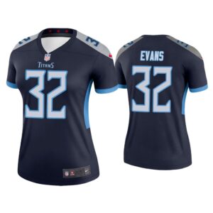 Women Darrynton Evans Tennessee Titans Navy Legend Jersey