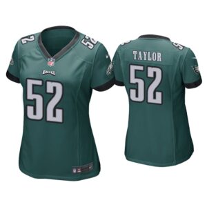 Women Davion Taylor Philadelphia Eagles Green Game Jersey