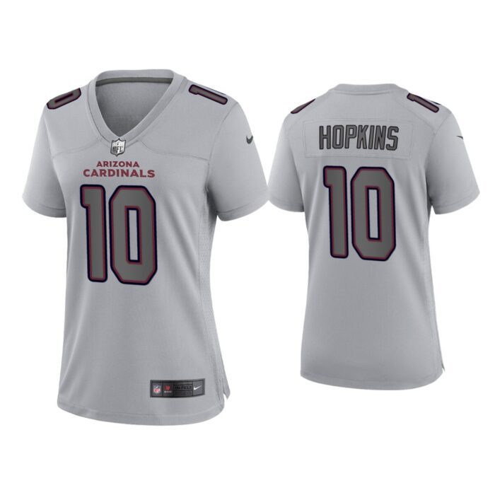 Women DeAndre Hopkins Arizona Cardinals Gray Atmosphere Fashion Game Jersey