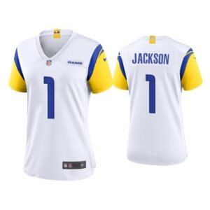 Women DeSean Jackson Los Angeles Rams White Alternate Game Jersey