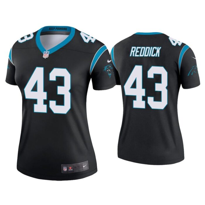 Women Haason Reddick Carolina Panthers Black Legend Jersey