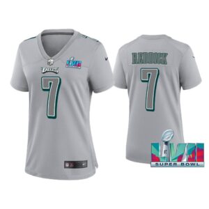 Women Haason Reddick Philadelphia Eagles Super Bowl LVII Gray Atmosphere Jersey