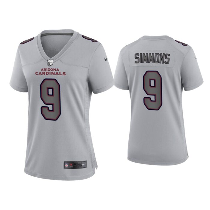 Women Isaiah Simmons Arizona Cardinals Gray Atmosphere Fashion Game Jersey