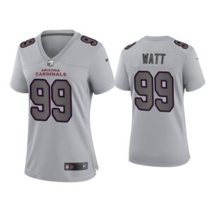 Women J.J. Watt Arizona Cardinals Gray Atmosphere Fashion Game Jersey