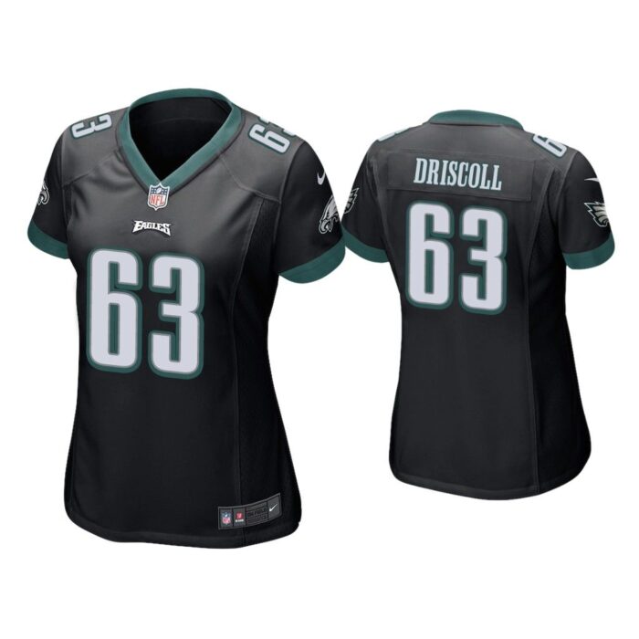 Women Jack Driscoll Philadelphia Eagles Black Game Jersey