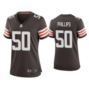 Women Jacob Phillips Cleveland Browns Brown Game Jersey