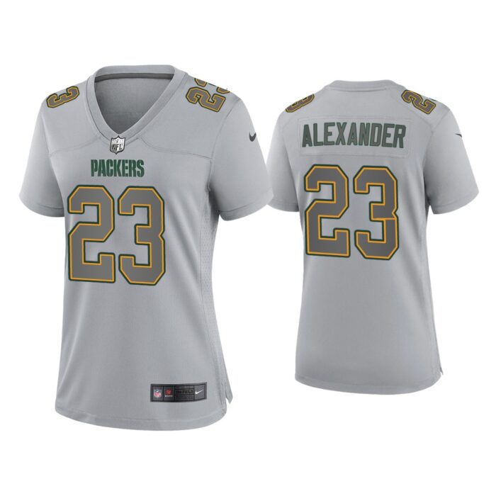 Women Jaire Alexander Green Bay Packers Gray Atmosphere Fashion Game Jersey