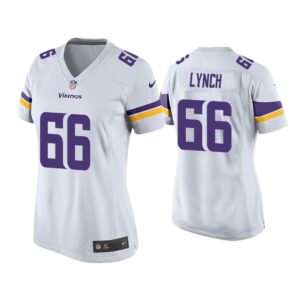 Women James Lynch Minnesota Vikings White Game Jersey