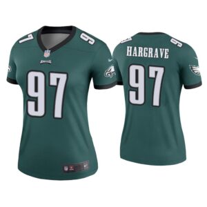 Women Javon Hargrave Philadelphia Eagles Green Legend Jersey