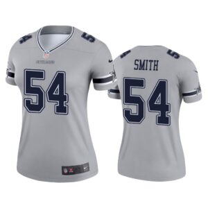 Women Jaylon Smith Dallas Cowboys Silver Inverted Legend Jersey