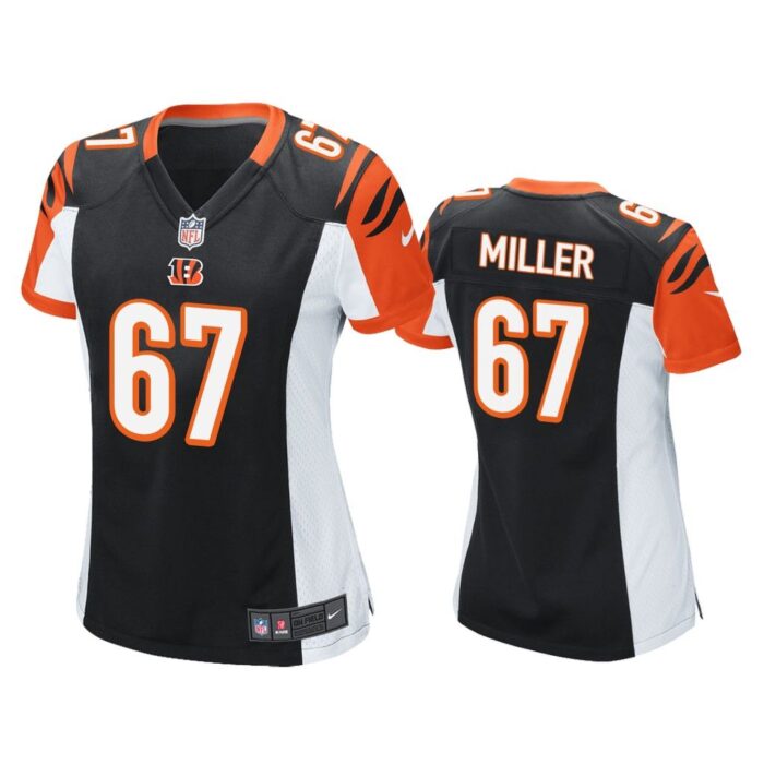 Women John Miller Cincinnati Bengals Black Game Jersey