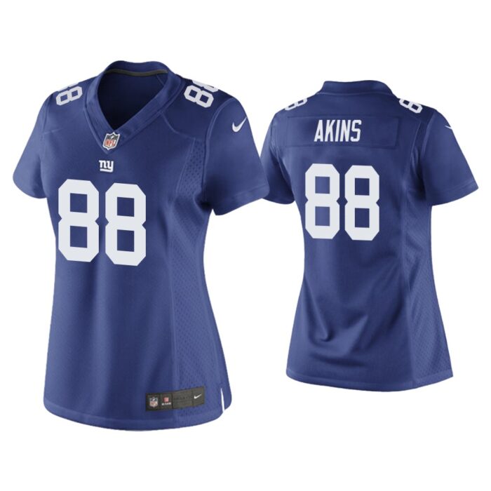 Women Jordan Akins New York Giants Royal Game Jersey