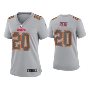 Women Justin Reid Kansas City Chiefs Gray Atmosphere Fashion Game Jersey