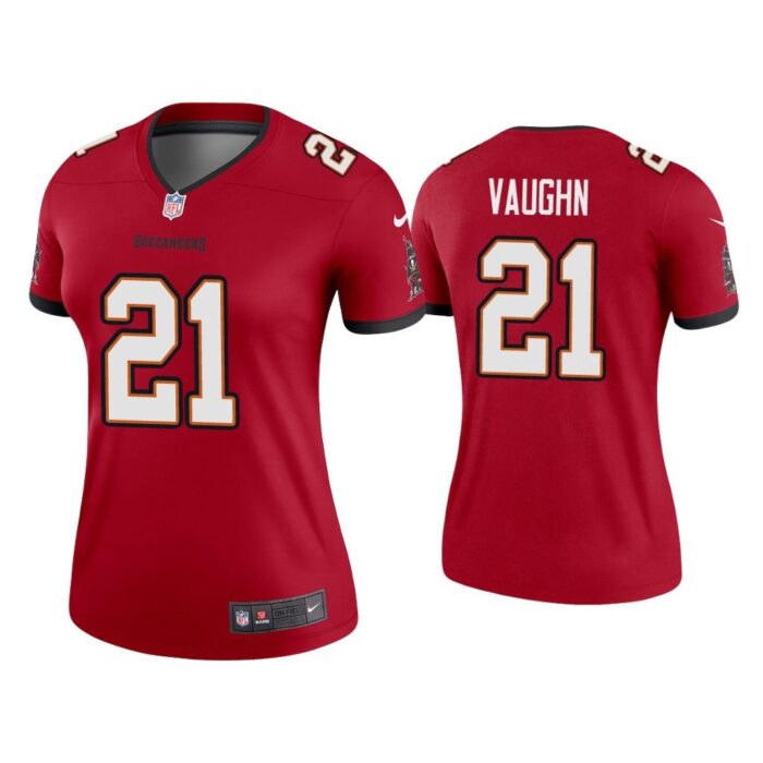 Women Ke'Shawn Vaughn Tampa Bay Buccaneers Red Legend Jersey