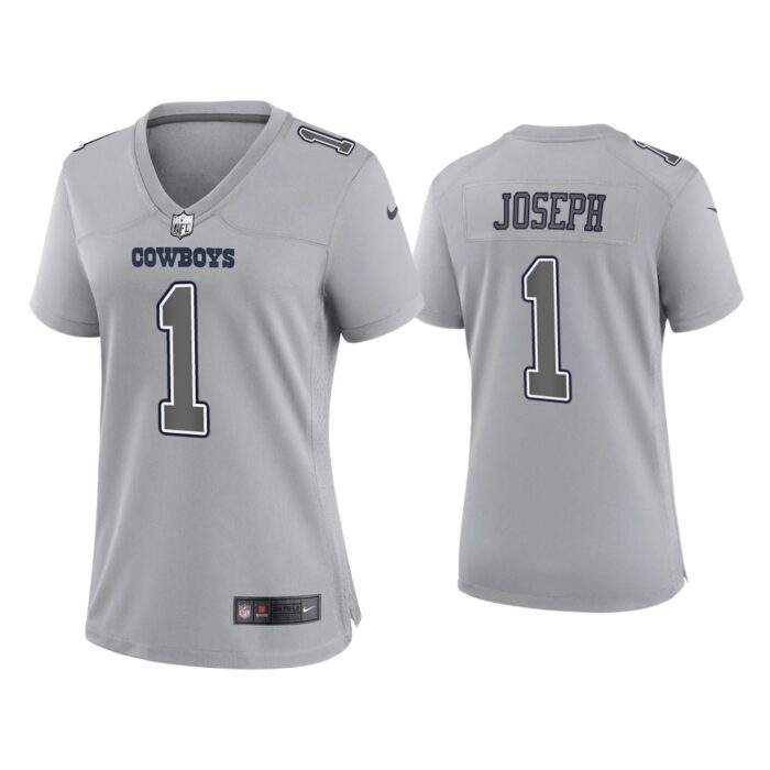 Women Kelvin Joseph Dallas Cowboys Gray Atmosphere Fashion Game Jersey