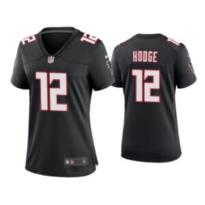 Women Khadarel Hodge Atlanta Falcons Black Throwback Game Jersey