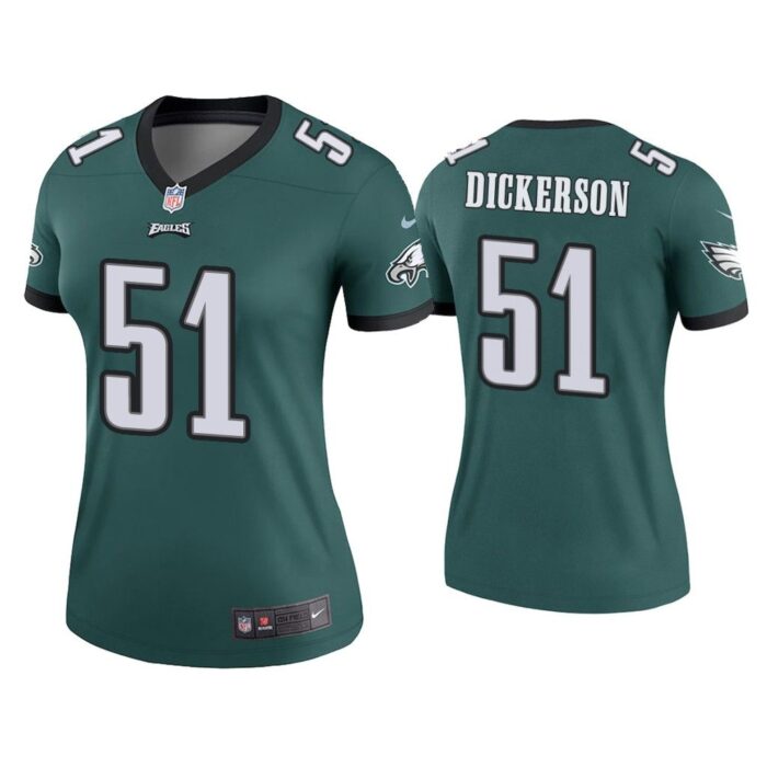 Women Landon Dickerson Philadelphia Eagles Green Legend Jersey