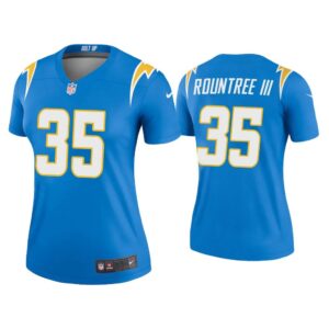 Women Larry Rountree III Los Angeles Chargers Powder Blue Legend Jersey