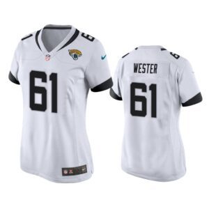 Women Leonard Wester Jacksonville Jaguars White Game Jersey