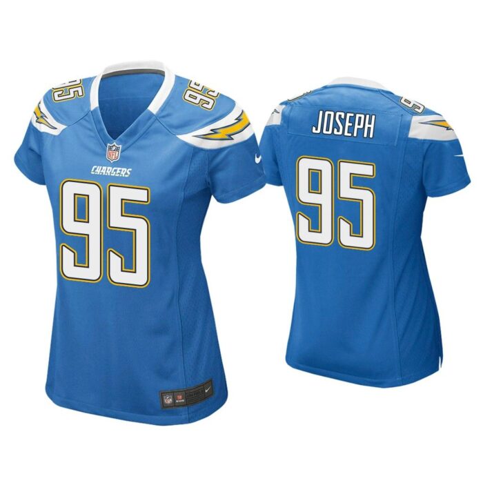 Women Linval Joseph Los Angeles Chargers Light Blue Game Jersey