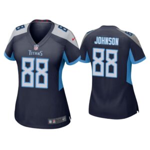 Women Marcus Johnson Tennessee Titans Navy Game Jersey