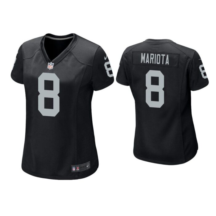 Women Marcus Mariota Las Vegas Raiders Black Game Jersey