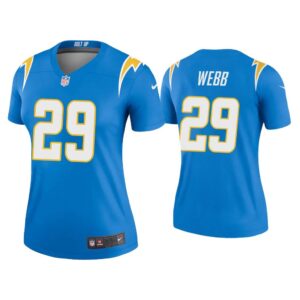 Women Mark Webb Los Angeles Chargers Powder Blue Legend Jersey