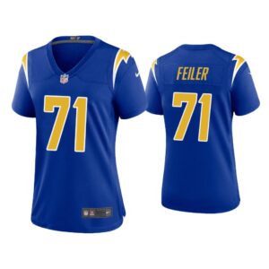 Women Matt Feiler Los Angeles Chargers Royal Game Jersey