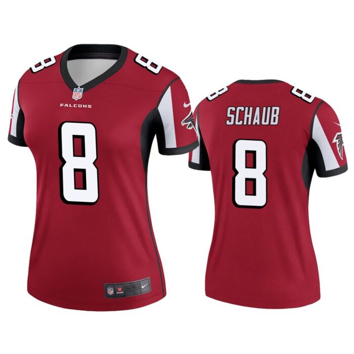 Women Matt Schaub #8 Atlanta Falcons Red Legend Jersey