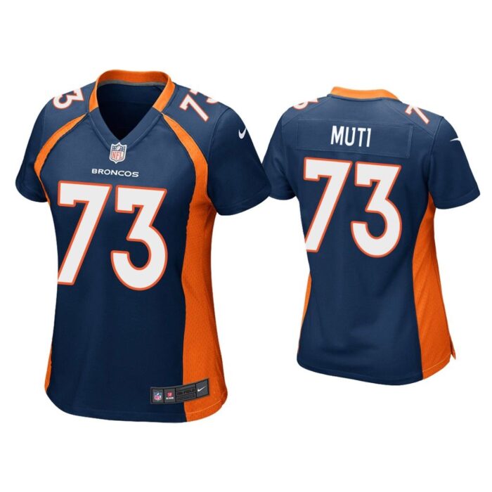 Women Netane Muti Denver Broncos Navy Game Jersey