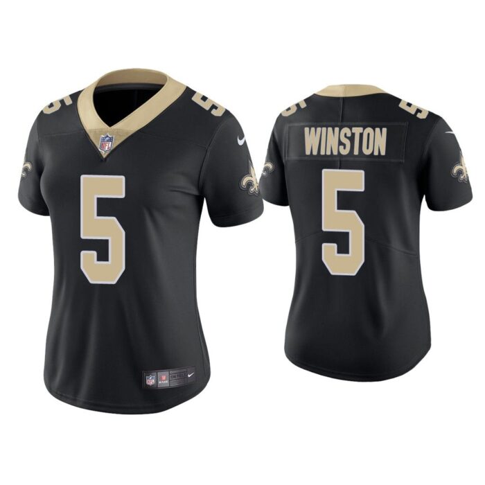 Women New Orleans Saints Jameis Winston Vapor Limited Black Jersey