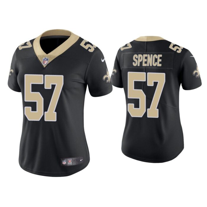 Women New Orleans Saints Noah Spence Vapor Limited Black Jersey