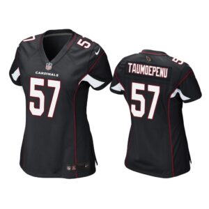 Women Pita Taumoepenu Arizona Cardinals Black Game Jersey