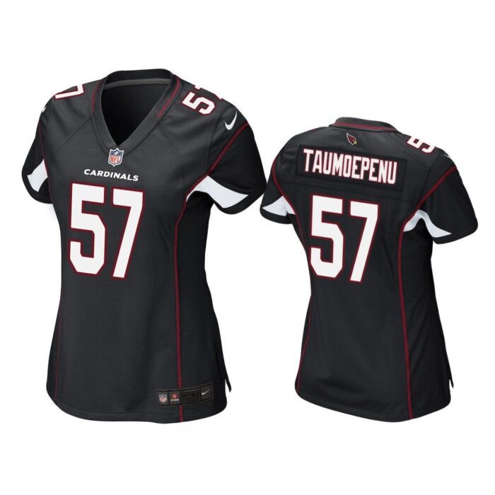 Women Pita Taumoepenu Arizona Cardinals Black Game Jersey